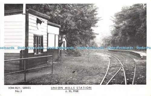 R347804 Union Mills Station I O M RLY Breese Stamp Co Serie Nr. 3 A Matthewman