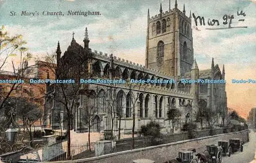 R347809 Nottingham St Mary Church The Woodbury Series No 752 1904