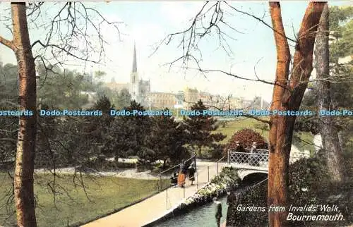 R347878 Bournemouth Gardens from Invalids Walk W H Okey and Compy 1909