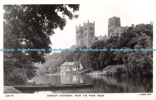 R346770 Durham Cathedral from the River Wear Tuck Echtfoto 1957