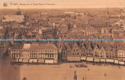 R348068 Brügge Maisons de la Grand Place et Panorama Hosten Soeurs Coin de la Gr