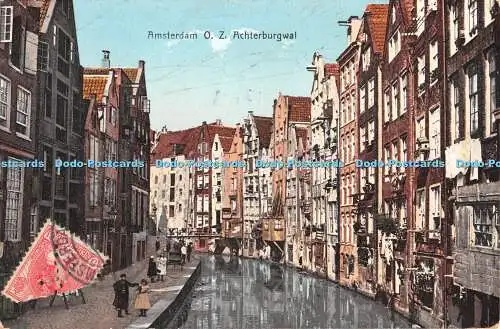 R348173 Amsterdam O Z Achterburgwal A J Nuss Nadruk Verboden 1912