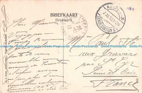 R348173 Amsterdam O Z Achterburgwal A J Nuss Nadruk Verboden 1912