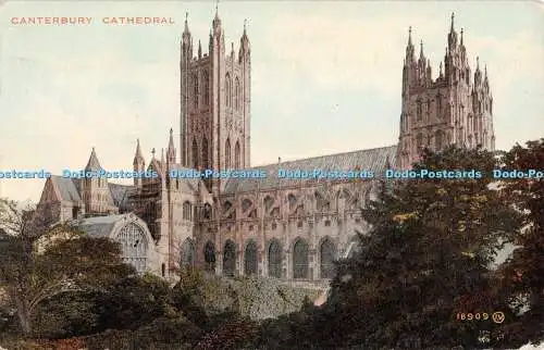 R348221 Canterbury Cathedral Valentine Colourtone Series 1924