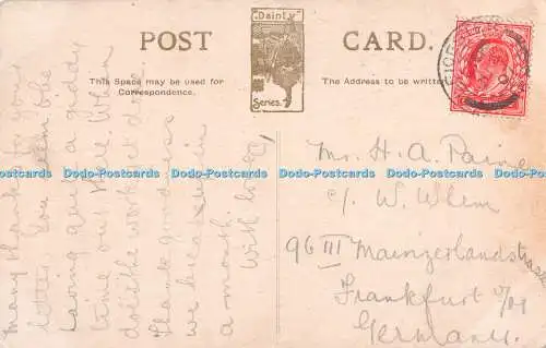 R348229 Skegness Clock Tower and Prom Looking North Dainty Series 1907