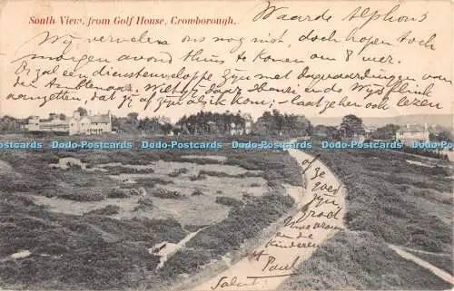 R348279 Crowborough Südansicht vom Golfhaus A H Homewood 1906