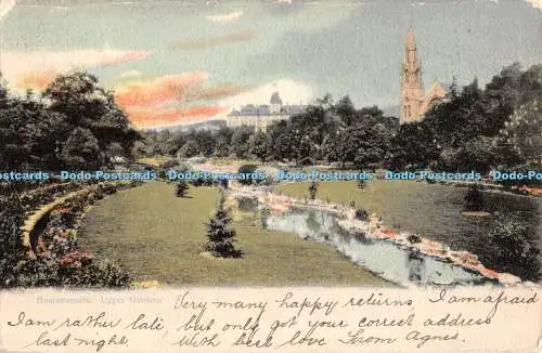 R348302 Bournemouth Upper Gardens J H Bishop 1904