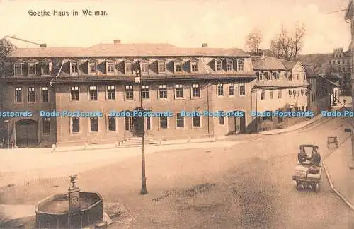 R348452 Goethe Haus in Weimar F Feuerstein Nachf Weimar