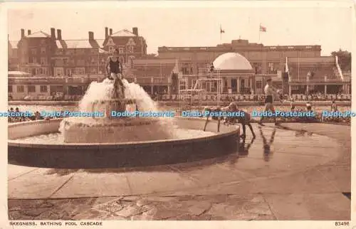 R348468 Skegness Bathing Pool Cascade Photochrom 1949