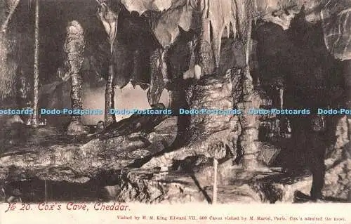 R348474 Cheddar Cox Höhle besucht von H M King Edward VII M Martel Cox Serie Nr. 2