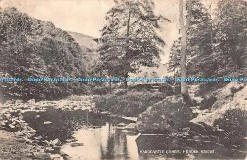 R348476 Hardcastle Crags Hebden Bridge Lilywhite Works H P C 1914