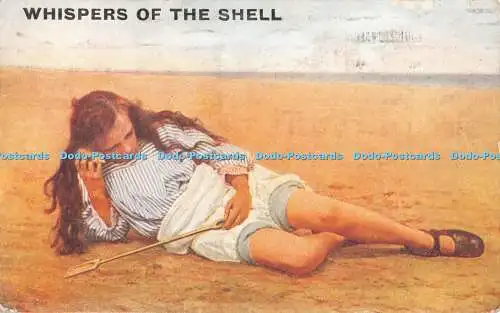 R350025 Whispers of the Shell Celesque Series No 1522 photochrom 1921