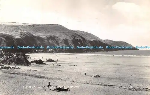 R350108 The Beach and Baggy Point Croyde M1378 Valentines RP 1962