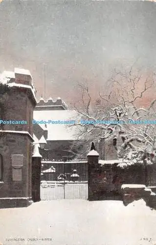 R348616 Duddingston Church Winter J R Russell