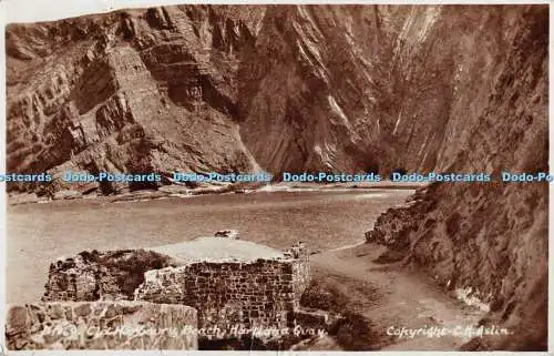 R350186 1869 Old Harbour and Beach Hartland Quay C H Aslin E A Sweetman RP