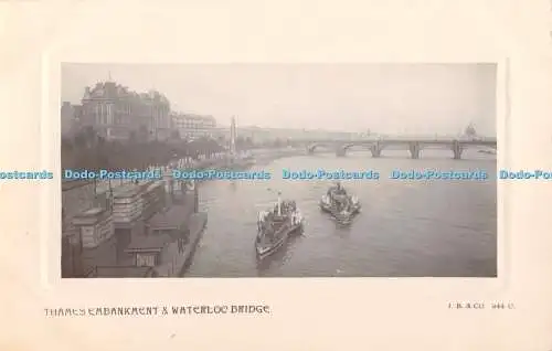 R350229 Thames Embankment and Waterloo Bridge J B and Co 944 U Beagles