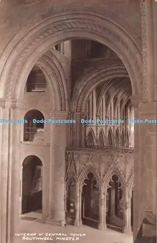 R348717 Southwell Minster Innenraum des Central Tower Postkarte