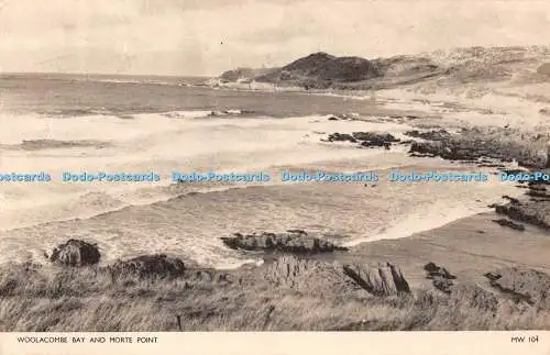 R350276 Woolacombe Bay and Morte Point MW 104 Jarrold Crome Serie 1955