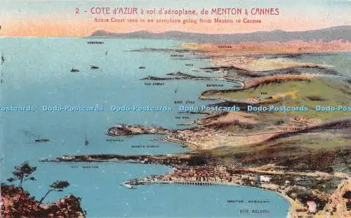 R350319 2 Cote dAzur a vol daeroplane de Menton a Cannes Azure Coast seen in an