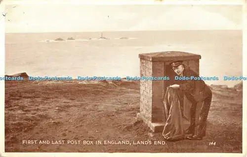 R350360 First and Last Post Box in England Lands End 144 Mr H T James