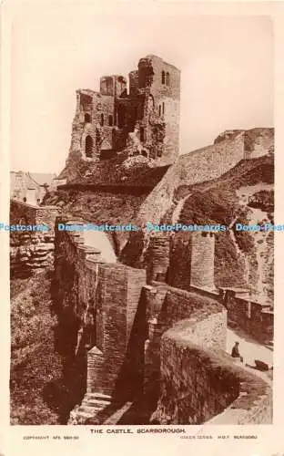 R348904 Scarborough The Castle Queen Serie H O T garantiert Echtfoto und Brit