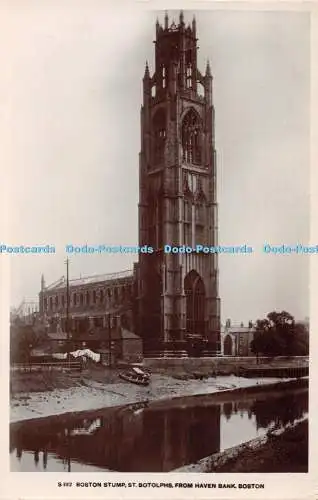 R348986 Boston Boston Stump St Botolphs From Haven Bank W H Smith Kingsway Real