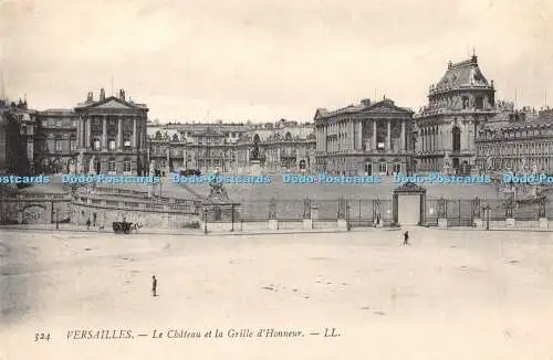 R350543 324 Versailles Le Chateau et la Grille dHonneur LL