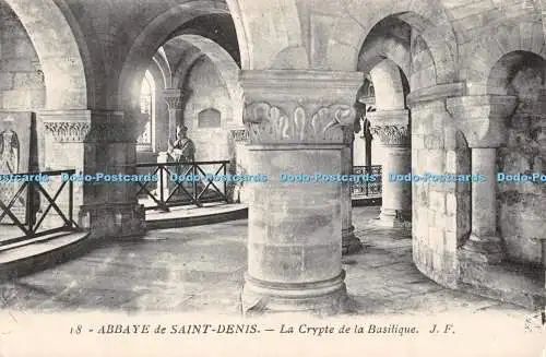 R352531 Abbaye de Saint Denis La Crypte de la Basilique J F Phototypie Daniel De