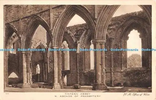 R350770 11 Tintern Abbey N Arcade of Presbytery H M Office of Works John Swain