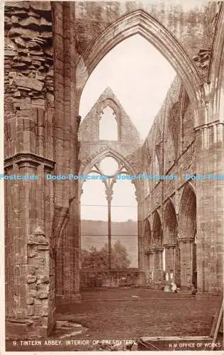 R352570 Tintern Abbey Interieur of Presbytery H M Office of Works