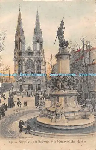 R350810 Phototypie E Lacour Marseille 650 Marseille Les Reformes le Monument des