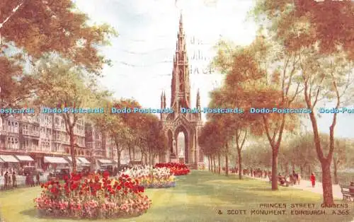 R354256 Princes Street Gardens and Scott Monument Edinburgh A 365 Art Colour Pos