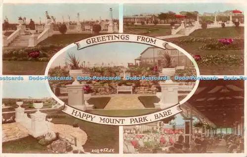 R354264 Greetings From Happy Mount Park Bare 203 452 J V Valentine and Sons RP 1