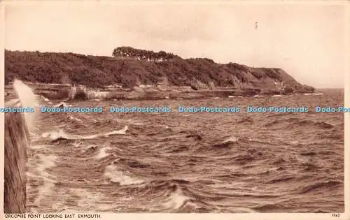 R354289 Orcombe Point Blick nach Osten Exmouth 5562 Postkarte