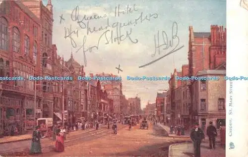 R350934 Cardiff St Mary Street Tuck View Serie 1440 1903