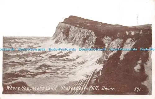 R349434 Wo Meer auf Land trifft Shakespeare Cliff Dover 591 J Welch