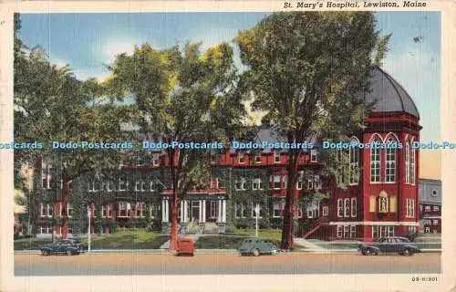 R354353 St Marys Hospital Lewiston Maine OB H 1801 Lewiston News Co Original Curt