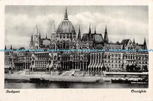 R349457 Budapest Orszaghaz The house of Parliament 2051 1945 Gardony es Fenyvesi