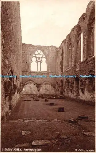 R349518 7 Easby Abbey Frater Looking East H M Office of Works