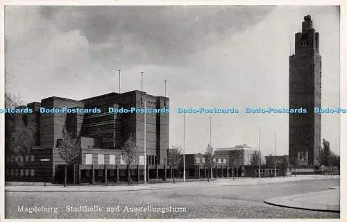 R351040 Magdeburg Stadthalle und Ausstellungsturm W Klautzsch Nr 505