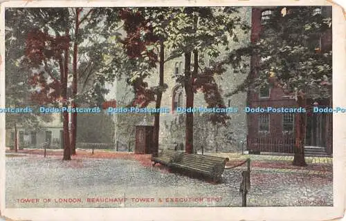 R354526 Tower Of London Beauchamp Tower and Execution Spot D and D G 1913