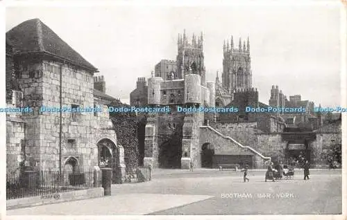 R354542 Bootham Bar York 91933 J V Silveresque Postkarten Valentinstag und Söhne