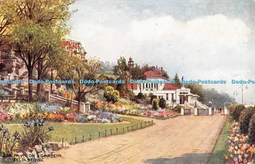 R354571 Spa Pavillon und Garten Felixstowe 4285 Aquarell J Lachs 1958