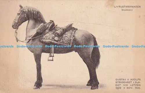 R349656 Livrustkammaren Stockholm Gustav II Adolfs Stridshast I Slaget Vid Lutze
