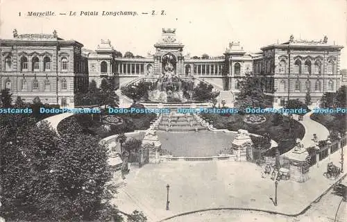 R354574 Marseille 1 Le Palais Longchamp Z Z Carte Postale 1919