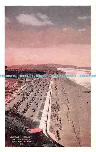 R352946 San Francisco Great Highway at the Beach J C Bardell