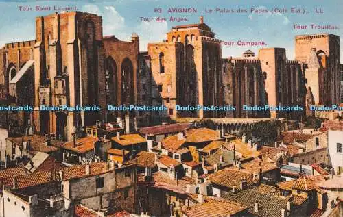 R351242 Tour Saint Laurent Avignon Le Palais des Papes Cote Est Tour des Anges T