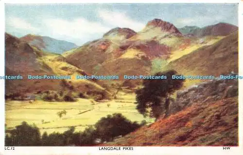 R356094 LC 12 Langdale Pikes HW H Webster 1962