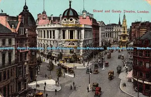 R351405 London Strand and Gaiety Theatre Postkarte 1928