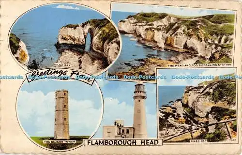 R353147 Grüße aus Flamborough Head Silex Bay The Head and Fog Signaling St